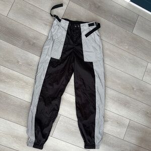 iHeartRaves reflective cargo joggers